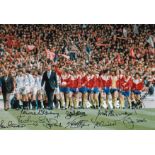 Autographed SOUTHAMPTON 1976 12 x 8 Photo : Col, depicting a superb image showing Southampton