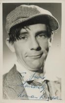 Norman Wisdom signed 6x4 inch vintage black and white photo. Good Condition. All autographs come