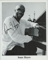 Isaac Hayes signed 10x8 inch black and white promo photo. Good Condition. All autographs come with a