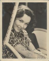 Maureen O'Sullivan signed 10x8 inch vintage sepia photo. Dedicated. Good Condition. All autographs