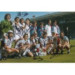 Autographed WEST HAM UNITED 1980 12 x 8 Photo : Col, depicting a superb image showing West Ham