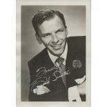 Frank Sinatra signed 7x5 inch vintage black and white photo dedicated for Daphine in blue ink.