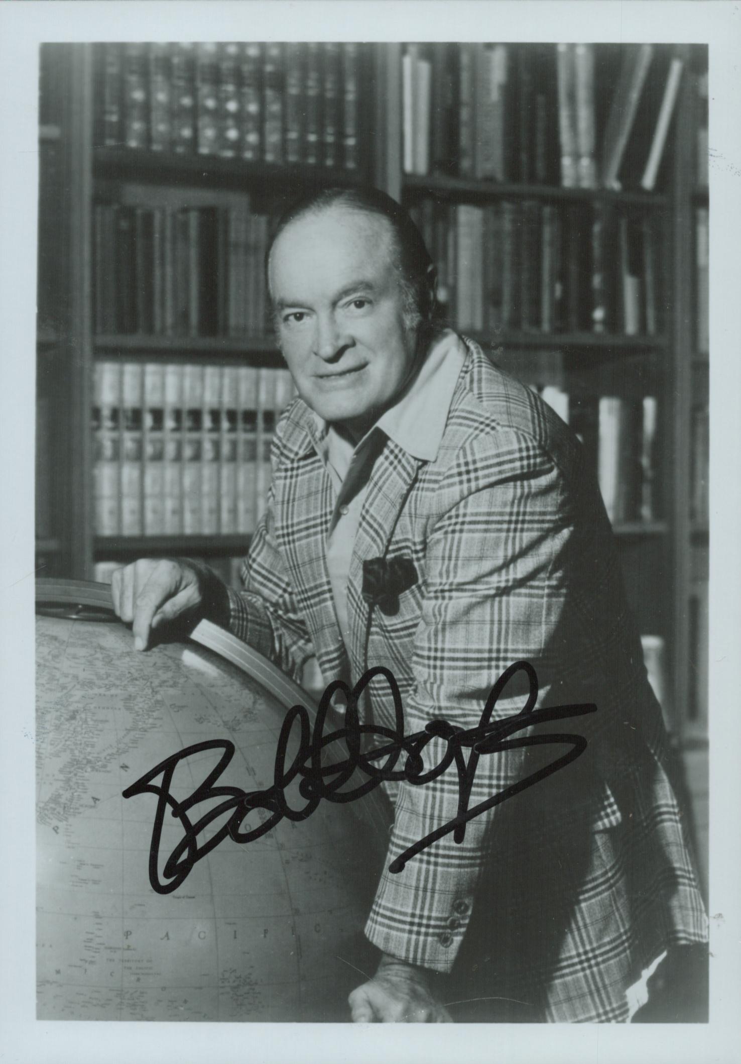 Bob Hope signed 7x5 inch black and white photo. Good Condition. All autographs come with a