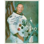 Gerald P. Carr signed 10x8 inch NASA colour photo dedicated. Space, Astronaut. Good Condition. All