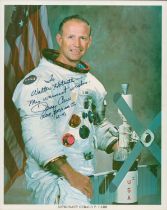 Gerald P. Carr signed 10x8 inch NASA colour photo dedicated. Space, Astronaut. Good Condition. All