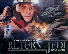 John Altman signed 10x8 inch Star Wars Return of the Jedi colour promo photo. Good Condition. All