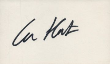 Ian Hart signed 5x3 inch white card. Good Condition. All autographs come with a Certificate of