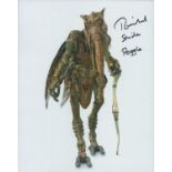 Richard Stride signed 10x8 inch Poggle Star Wars colour photo. Good Condition. All autographs come