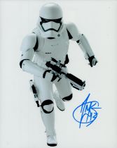 David Santana signed 10x8 inch Star Wars Stormtrooper colour photo. Good Condition. All autographs