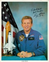 Loren J.Shriver signed 10x8 inch NASA colour photo. Space, Astronaut. Good Condition. All autographs