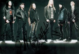 Dragonforce multi signed 12x8 inch colour photo. Good Condition. All autographs come with a