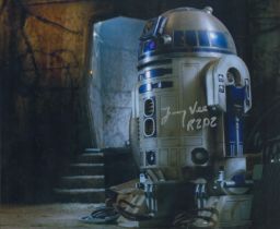 Jimmy Vee signed 10x8 inch R2D2 Star Wars colour photo. Good Condition. All autographs come with a