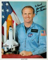 James F. Buchli signed 10x8 inch NASA colour photo. Space, Astronaut. Good Condition. All autographs