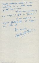 Stanley Baxter signed vintage ALS dated 1 Dec 61. Good Condition. All autographs come with a
