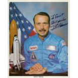 James C Anderson signed 10x8 inch NASA colour photo dedicated. Space, Astronaut. Good Condition. All