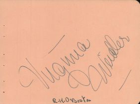 Virginia Weidler signed 7x5 inch album page. Good Condition. All autographs come with a