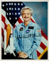 John Bartoe signed 10x8 inch NASA colour photo. Space, Astronaut. Good Condition. All autographs