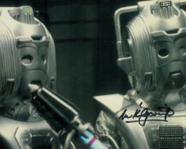 Michael Kilgarriff signed 10x8 inch Dr Who Cyberman colour photo. Good Condition. All autographs