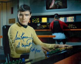 Sean Kenny signed 10x8 inch Star Trek colour photo. Good Condition. All autographs come with a