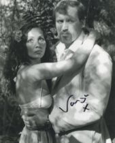 007 James Bond actress and former 1980's topless Page 3 model Vanya Seager signed 8x10 B/W Octopussy