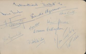 Multi signed Mona Inglesby. John Marshall. Herbert Argeranoff plus 7 others International Ballet