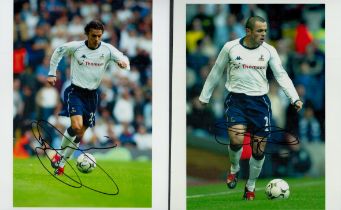 Sport collection of 5 signed photos and 1 signed white card including names of Stephen Carr, Shaun