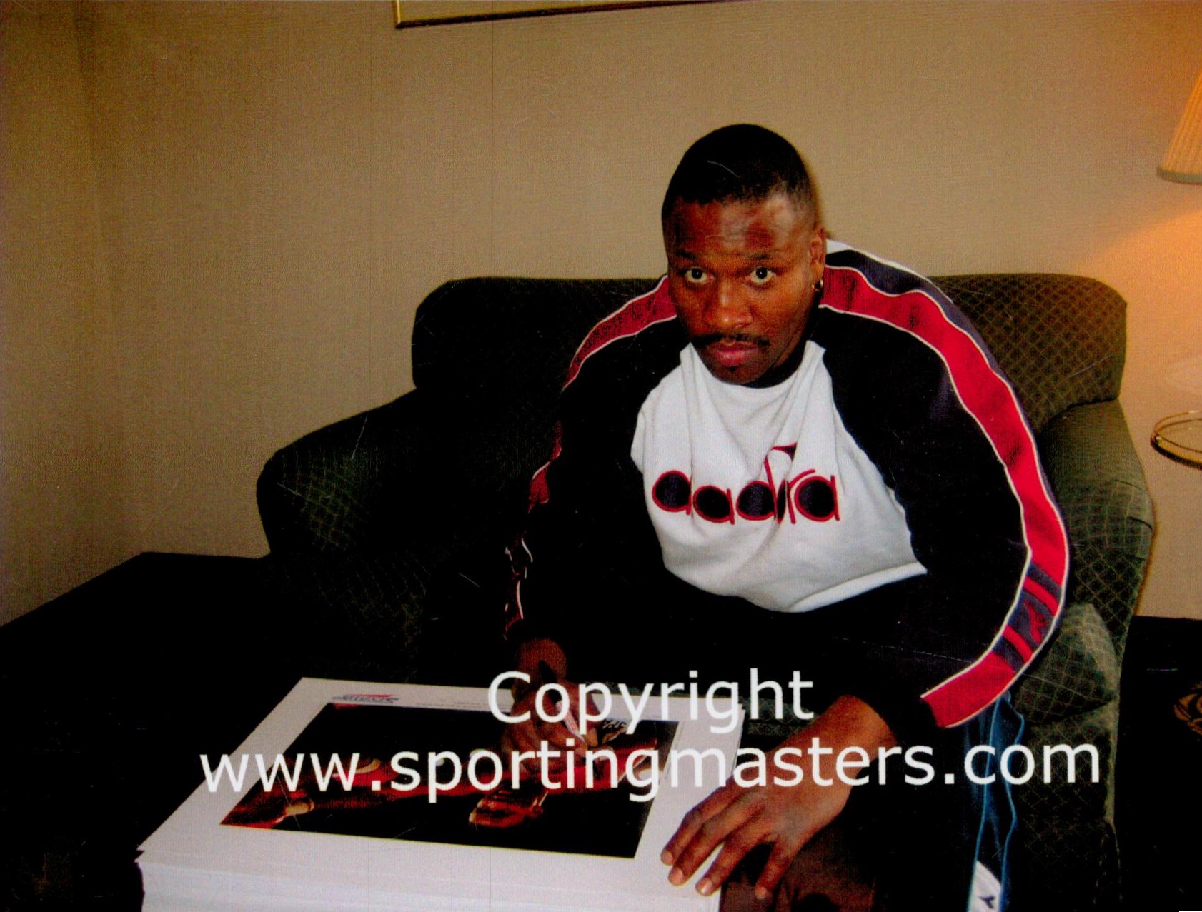 Tim Witherspoon signed limited edition print with signing photo Two time winner of World Heavyweight - Image 2 of 2