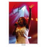 Candi Staton signed 12x8 inch colour promo photo. Good Condition. All autographs come with a