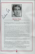 Roshan Seth signed bio Approx. 10x6.50 Inch. Is a British-Indian actor, writer and theatre