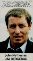 John Nettles, OBE signed Promo. Colour Photo Approx. 6.5x3.5 Inch. 'Bergerac as Jim Bergerac'. Is an