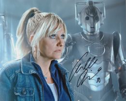 Doctor Who and The Cybermen 8x10 inch colour photo signed by actress Camille Coduri who played