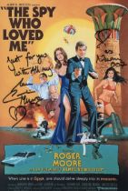 007 James Bond movie The Spy Who Loved Me 8x12 inch colour poster photo signed by Bond girl Caroline