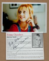 Emma Chambers signed bio Approx. 3.75x5 Inch includes Colour Photo 6x4 Inch. 'Vicar of Dibley' Was