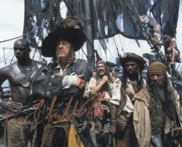 Pirates of the Caribbean 8x10 inch colour movie scene photo signed by actor Isaac C Singleton Jr (