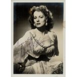 Maureen O'Hara Vintage Black and White Photo 7x5 Inch. Was an Irish-born naturalized American