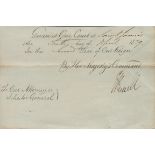 Lord John Russell - prime minister cut letter. Good Condition. All autographs come with a