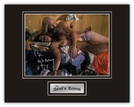 SALE! The Devil's Rejects Bill Moseley hand signed professionally mounted display. This beautiful