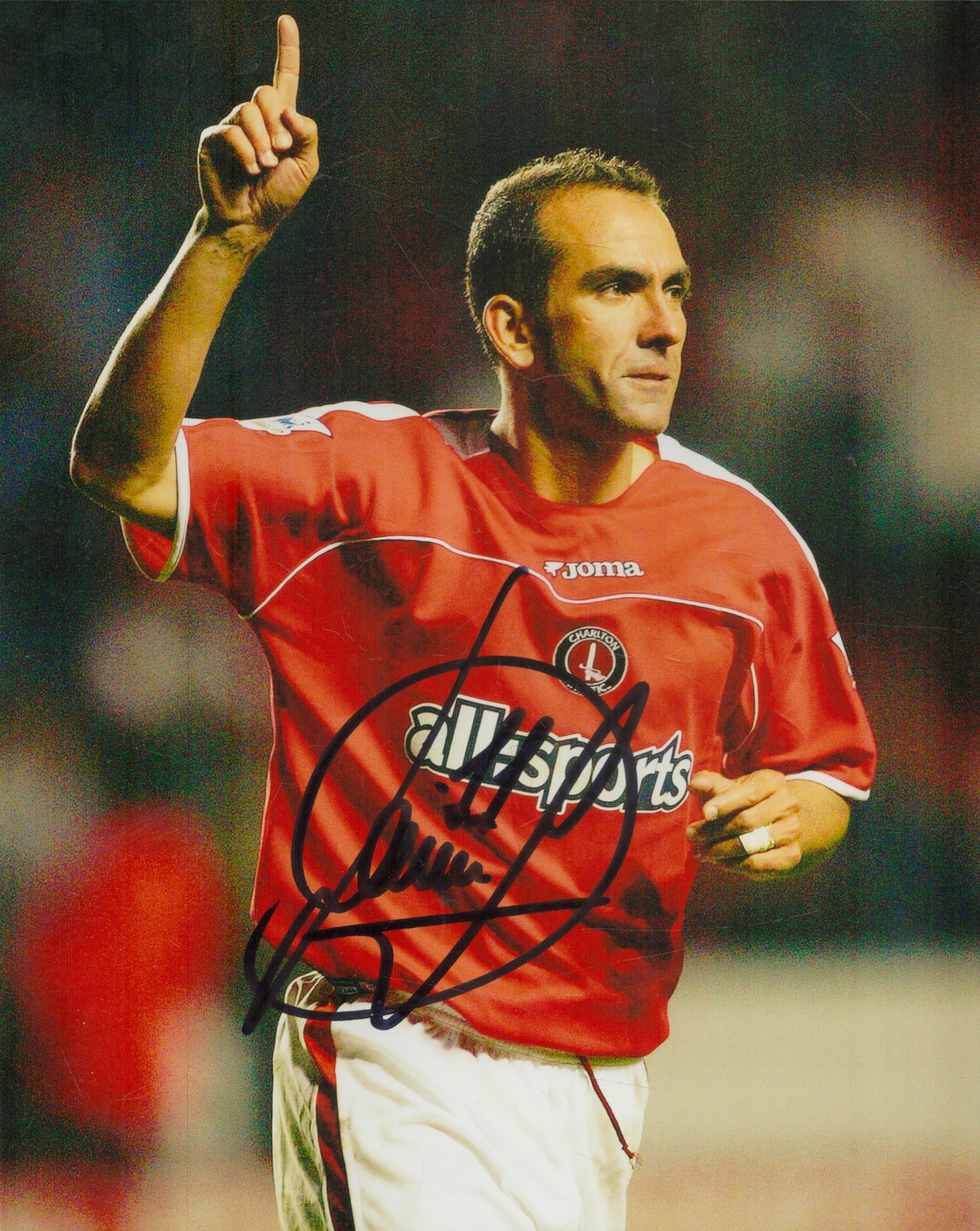 Paolo Di Canio signed 10x8 inch colour photo. Good Condition. All autographs come with a Certificate