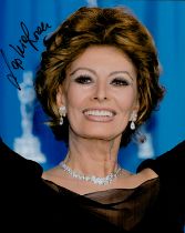 Sophia Loren OMRI signed Promo. Colour Photo.10x8 Inch. Is an Italian Actress. Good Condition. All