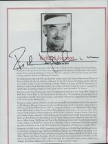 Richard Johnson signed bio 8.5 x6.50 Inch. Was an English stage and screen actor, writer and