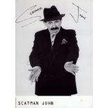 John Scatman signed 6x4inch black and white photo. Good Condition. All autographs come with a