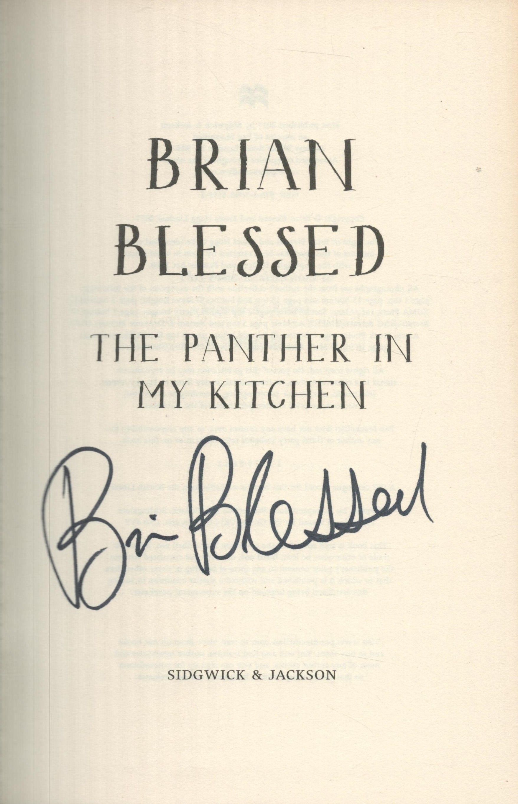 Brian Blessed signed Brian Blessed The Panther In My Kitchen My Wildlife With Animals first - Image 2 of 3