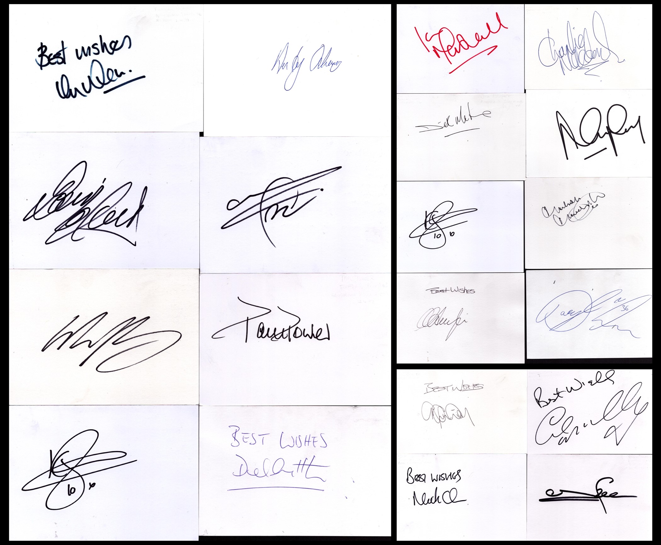 FOOTBALLER Collection of 20 x Football Player signed Autograph signatures include George