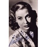 Valerie Hobson signed 5x4inch black and white photo. Good Condition. All autographs come with a