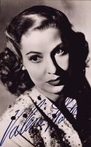Valerie Hobson signed 5x4inch black and white photo. Good Condition. All autographs come with a