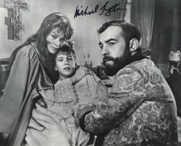 Nicholas and Alexandra epic historical movie 8x10 B/W scene photo signed by the late actor Michael