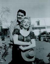 Don Murray signed Black and White Photo with Marilyn Monroe 10x8 Inch. An Actor. was an American