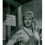 Liz Fraser signed Black and White Photo 9x8 Inch. Known professionally as Liz Fraser' I'm Alright