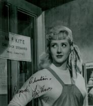Liz Fraser signed Black and White Photo 9x8 Inch. Known professionally as Liz Fraser' I'm Alright