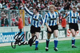 Autographed JOHN SHERIDAN 6 x 4 Photo : Col, depicting a superb image showing Sheffield Wednesday'